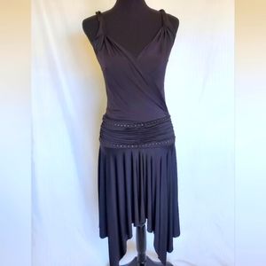 BCBG XS Drop Waist Asymmetrical Dress
